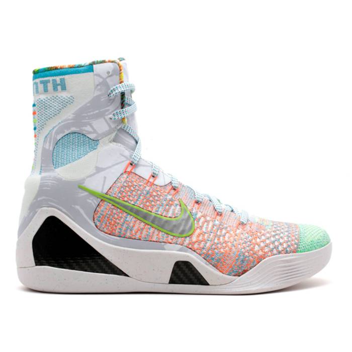 ナイキ Nike 【 Kobe 9 Elite Premium \u0027What The Kobe\u0027 Men Multi-Color/Reflect Silver/Chlorine Blue 】 Kobe コービー エリート Premium 割り増し金 メンズ Silver しろがね色・しろがね色 青み 青色