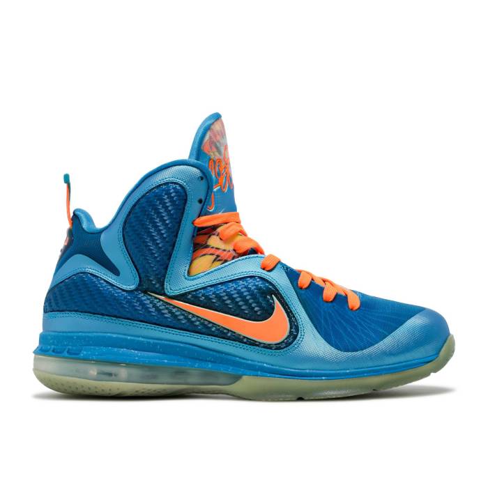 ナイキ Nike 【 Lebron 9 \u0027China\u0027 Men Neptune Blue/Current Blue/Total Orange 】 Lebron レブロン メンズ 青み 青色 orange 橙・オレンジ色
