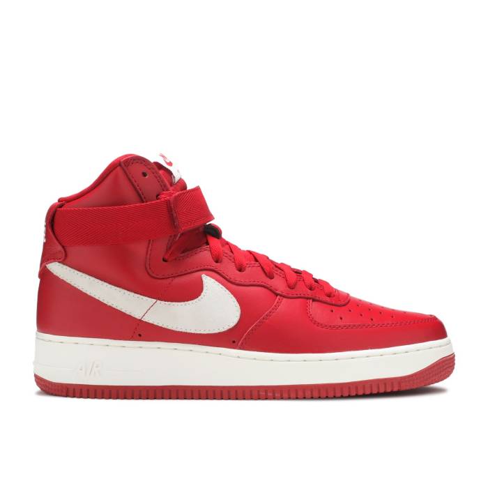 ナイキ Nike 【 Air Force 1 High \u0027Nai-Ke\u0027 Men Gym Red/Summit White 】 ご機嫌 メンズ Red 赤・赤いこと 白いこと 白いこと