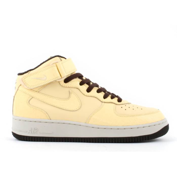 ナイキ Nike 【 Wmns Air Force 1 Mid Women Butter/Butter-Dark Cinder 】 ミッド レディース