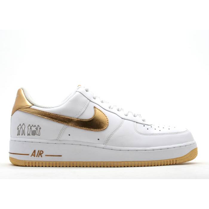 ナイキ Nike 【 Air Force 1 \u002707 \u0027Players\u0027 Men White/ Metallic-Gold 】 メンズ 白いこと 白いこと