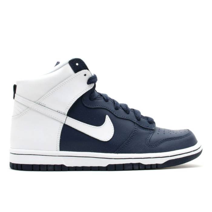 ナイキ Nike 【 Dunk High ガウス Youth Midnight Navy/White 】 ダンク ご機嫌 お坊っちゃん キッズ 紺色 米国海軍 白いこと 白いこと