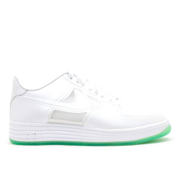 ナイキ Nike 【 Lunar Force 1 Fuse Qs \u0027Easter Green Sole\u0027 Men White/White 】 ルーナー・ルナー green 緑・緑であること メンズ 白いこと 白いこと
