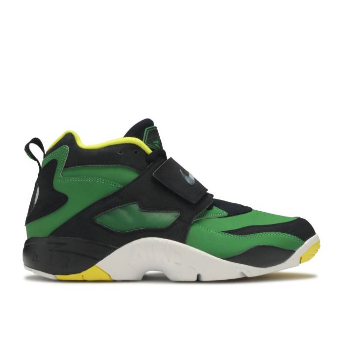 ナイキ Nike 【 Air Diamond Turf \u0027Oregon Ducks\u0027 Men Apple Green/Wht-Blck-Yllw Strk 】 金剛石 芝草 メンズ green 緑・緑であること
