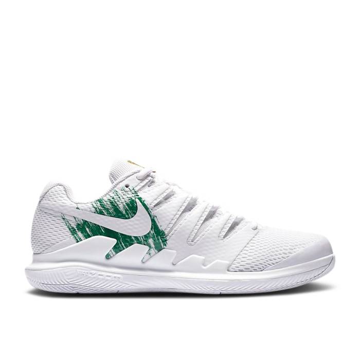 ナイキ Nike 【 Court Air Zoom Vapor X Hc \u0027White Clover\u0027 Men White/Clover/Gorge Green/White 】 厚地の外套 望遠レンズ メンズ 白いこと 白いこと green 緑・緑であること