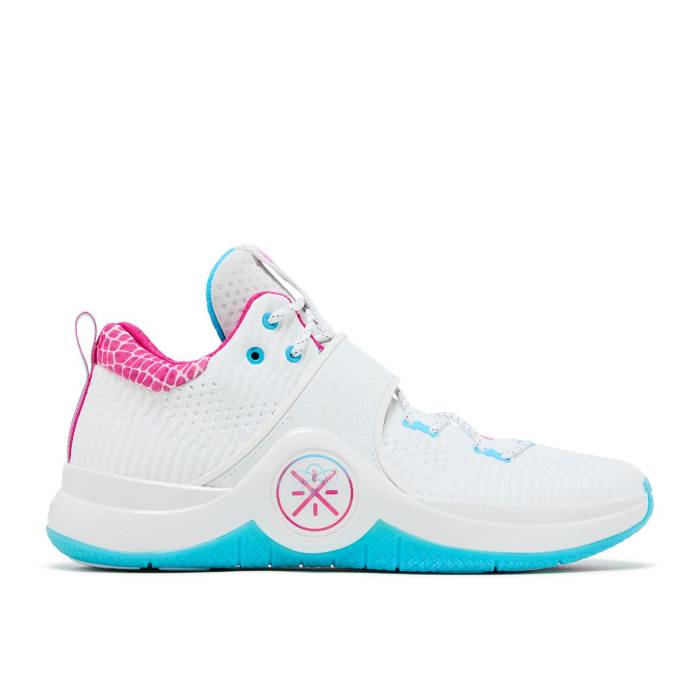 リーニン Li-Ning 【 Way Of Wade 6 'Buzzer Beater' Men White/Blue/Pink/Brown 】 ウェイド メンズ 白色 ホワイト 青色 ブルー pink ピンク 茶色 ブラウン画像