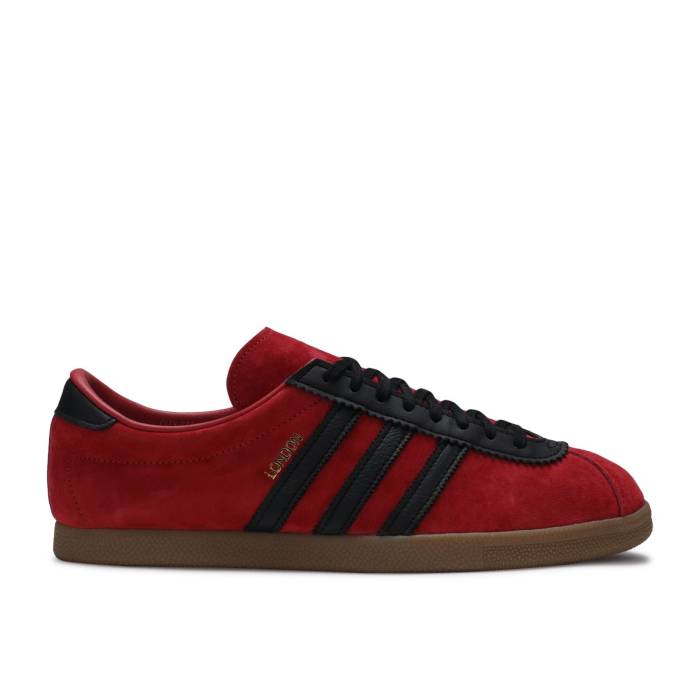 アディダス Adidas 【 London \u0027Scarlet Black\u0027 Men Scarlet/Core Black/Gold Metallic 】 メンズ 中核グループ 黒いこと 黒いこと ゴールド