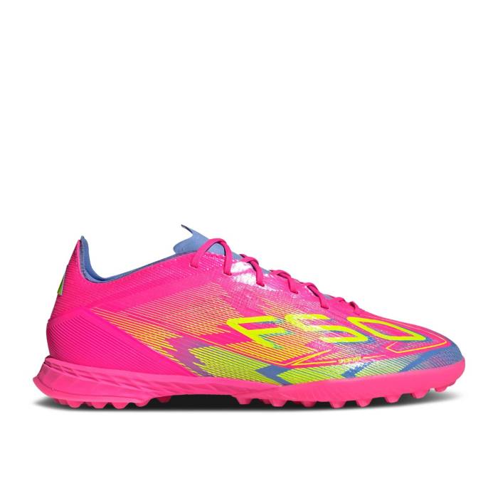 アディダス Adidas 【 Adizero F50 Pro Tf \u0027Mystic Victory Pack\u0027 Men Lucid Pink/Lucid Lemon/Blue Fusion 】 アディゼロ 労働者階級 Victory 白星 メンズ pink サクラ色 青み 青色 Fusion 核融合反応