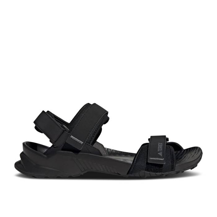アディダス Adidas 【 Terrex Hydroterra Sandal \u0027Black Grey\u0027 Men Core Black/Core Black/Grey Four 】 メンズ 中核グループ 黒いこと 黒いこと 薄墨色 薄墨色