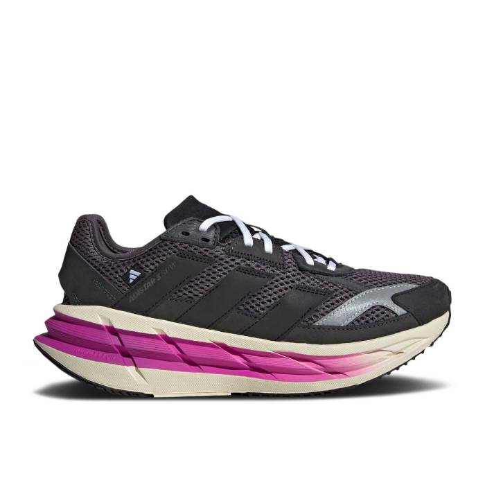アディダス Adidas 【 Wmns Adistar 3 \u0027Grey Strata Fuchsia\u0027 Women Grey Strata/Core Black/Grey Six 】 レディース 薄墨色 薄墨色 中核グループ 黒いこと 黒いこと