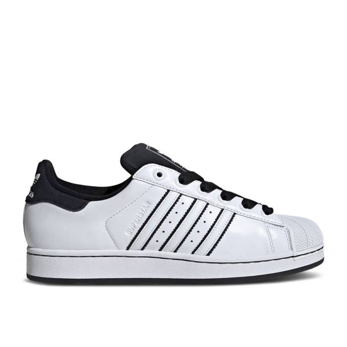 アディダス Adidas 【 Superstar 2 'Cloud White Black' Men Cloud White/Cloud White/Core Black 】 Superstar スーパースター 白色 ホワイト メンズ 白色 ホワイト コア 黒色 ブラック|スニケス