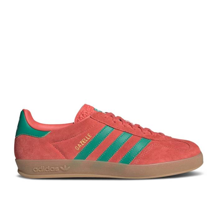 アディダス Adidas 【 Gazelle Indoor 'Preloved Scarlet Court Green' Men Preloved Scarlet/Court Green/Cloud White 】 ガゼル コート メンズ コート green 緑・グリーン 白色 ホワイト|スニケス