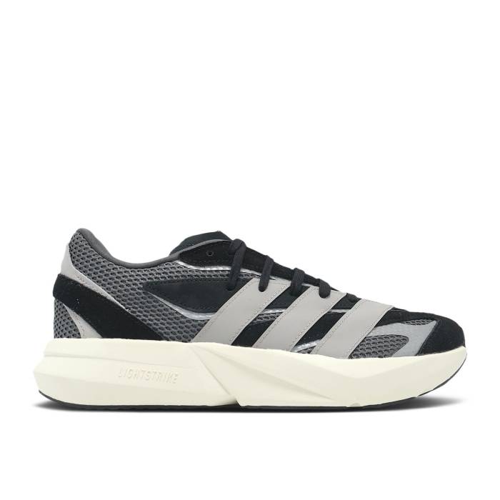 アディダス Adidas 【 Lightblaze \u0027Black Grey\u0027 Men Core Black/Grey Two/Grey Six 】 メンズ 中核グループ 黒いこと 黒いこと 薄墨色 薄墨色 スニーカー-靴