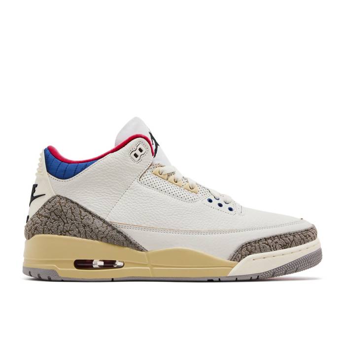 ナイキ エアジョーダン Air Jordan 【 Jordan 3 Retro \u0027Seoul 2.0\u0027 Men White/Black/Sport Royal/Challenge Red/Pale Vanilla/College Grey 】 レトロ メンズ 白いこと 白いこと 黒いこと 黒いこと Red 赤・赤いこと 単科大学 薄墨色 グレ