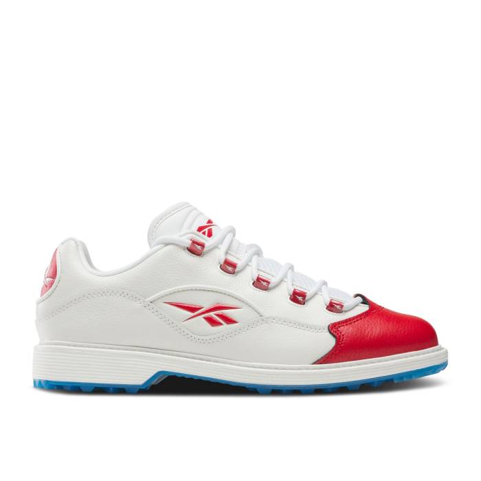 リーボック Reebok 【 Question Golf 'Red Toe' Men White/Red/Blue 】 Question クエスチョン golf ゴルフ メンズ 白色 ホワイト Red 赤・レッド 青色 ブルー