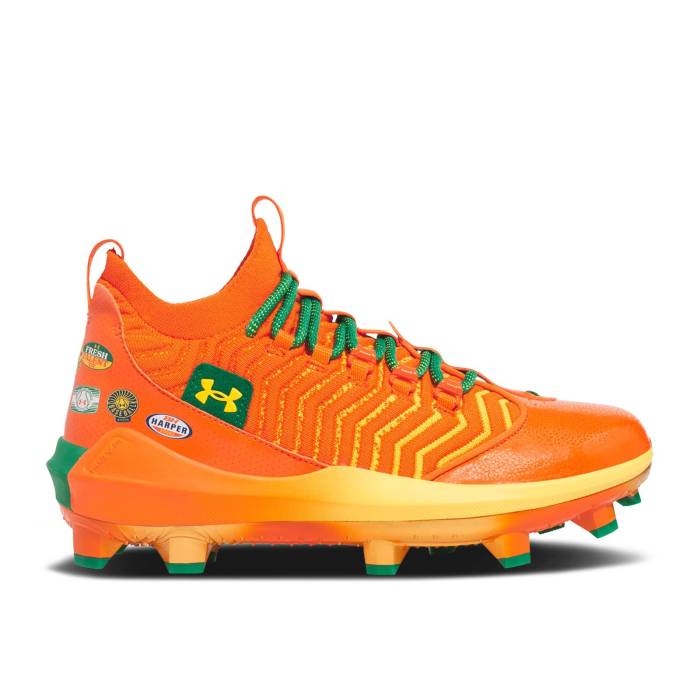 アンダーアーマー Under Armour 【 Harper 9 Pro Tpu 'Juice Pack' Men Team Orange/Vine Green/Taxi 】 プロ メンズ Team チーム orange 橙・オレンジ green 緑・グリーン