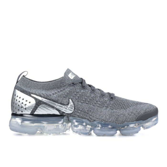 ナイキ Nike 【 Air Vapormax Flyknit 2 \u0027Chrome\u0027 Men Dark Grey/Chrome-Cool Grey-Wolf Grey 】 飛球編み物 メンズ 薄墨色 薄墨色