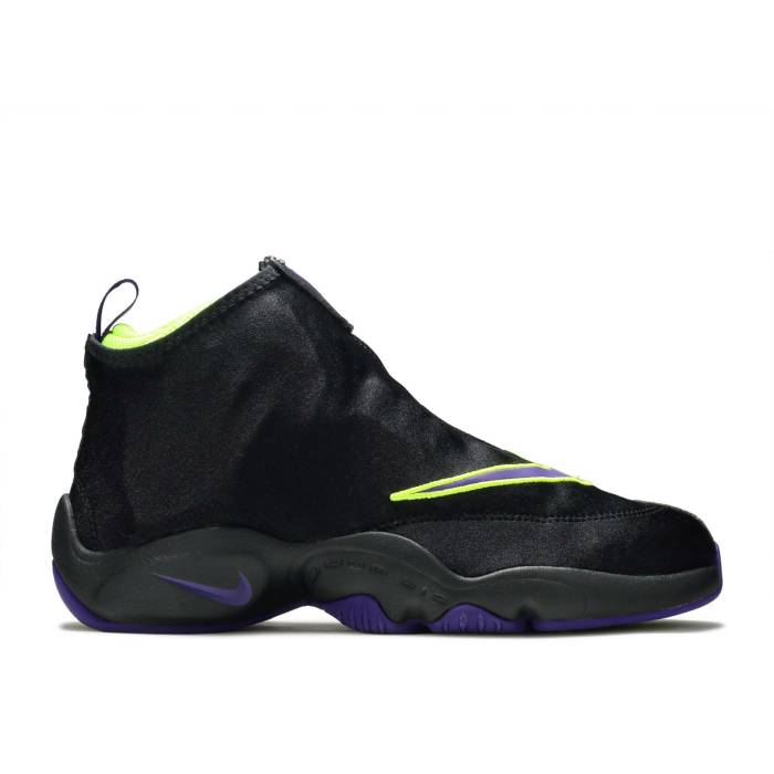 ナイキ Nike 【 Air Zoom Flight The Glove \u0027Lakers\u0027 Men Black/Court Purple-Volt 】 望遠レンズ Flight 航空 地球儀 グローヴ グローブ メンズ 黒いこと 黒いこと 厚地の外套