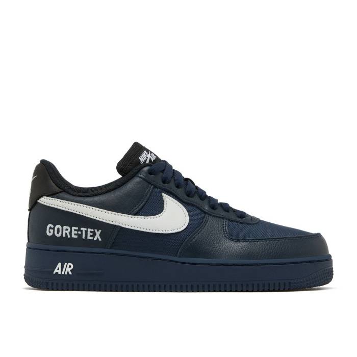 ナイキ Nike 【 Air Force 1 Low Gore-Tex \u0027Navy\u0027 Men Obsidian/Black/Off Noir/White 】 ゴアテックス メンズ 黒いこと 黒いこと 白いこと 白いこと