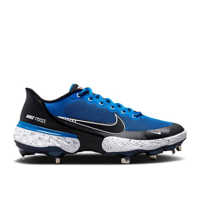 ナイキ Nike 【 Alpha Huarache Elite 3 Low \u0027Game Royal\u0027 Men Game Royal/White/Photo Blue/Black 】 アルファ Huarache ハラチ エリート メンズ Game 競り合い 白いこと 白いこと 青味 青色 黒いこと 黒いこと