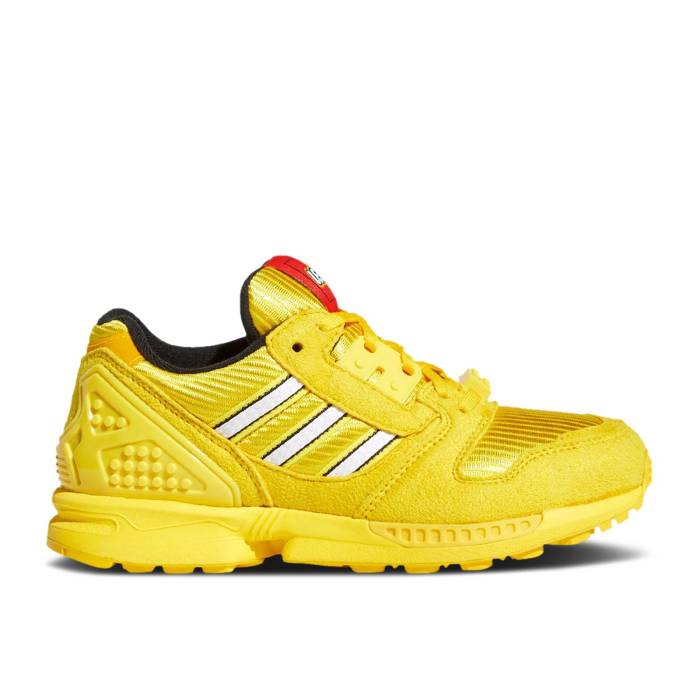 アディダス Adidas 【 Lego X Zx 8000 J \u0027Color Pack - Equipment Yellow\u0027 Youth Equipment Yellow/Footwear White/Equipment Yellow 】 お坊っちゃん キッズ yellow 黄味がかった・黄色 白いこと 白いこと