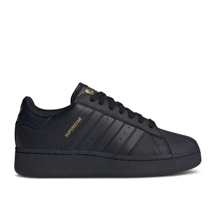 アディダス Adidas 【 Superstar Xlg 'Black Gold Metallic' Men Core Black/Core Black/Gold Metallic 】 Superstar スーパースター ゴールド メンズ コア 黒色 ブラック ゴールド