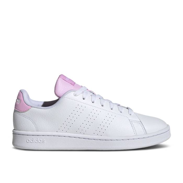 アディダス Adidas 【 Wmns Advantage \u0027White Bliss Lilac\u0027 Women Cloud White/Cloud White/Bliss Lilac 】 レディース 白いこと 白いこと