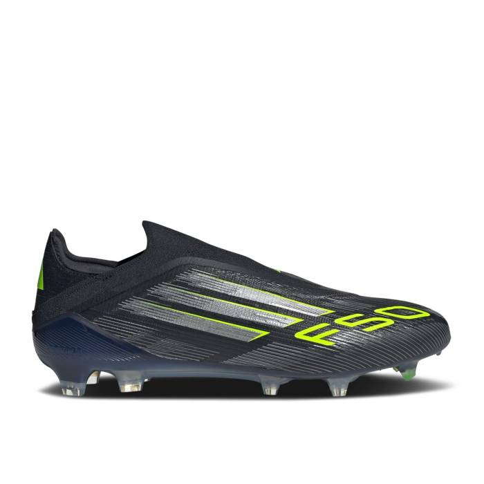 アディダス Adidas 【 Adizero F50 Elite Laceless Fg \u0027Electric Stealth Pack\u0027 Men Core Black/Iron Metallic/Lucid Lemon 】 アディゼロ エリート ステルス メンズ 中核グループ 黒いこと 黒いこと