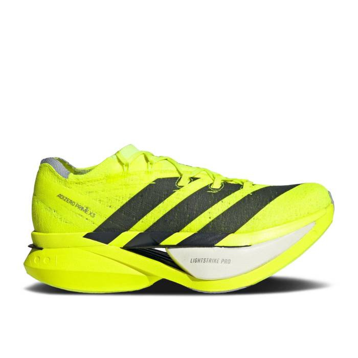 アディダス Adidas 【 Adizero Prime X 3.0 Strung \u0027Lucid Lemon Black\u0027 Men Lucid Lemon/Core Black/Halo Silver 】 アディゼロ メンズ 中核グループ 黒いこと 黒いこと Silver しろがね色・しろがね色