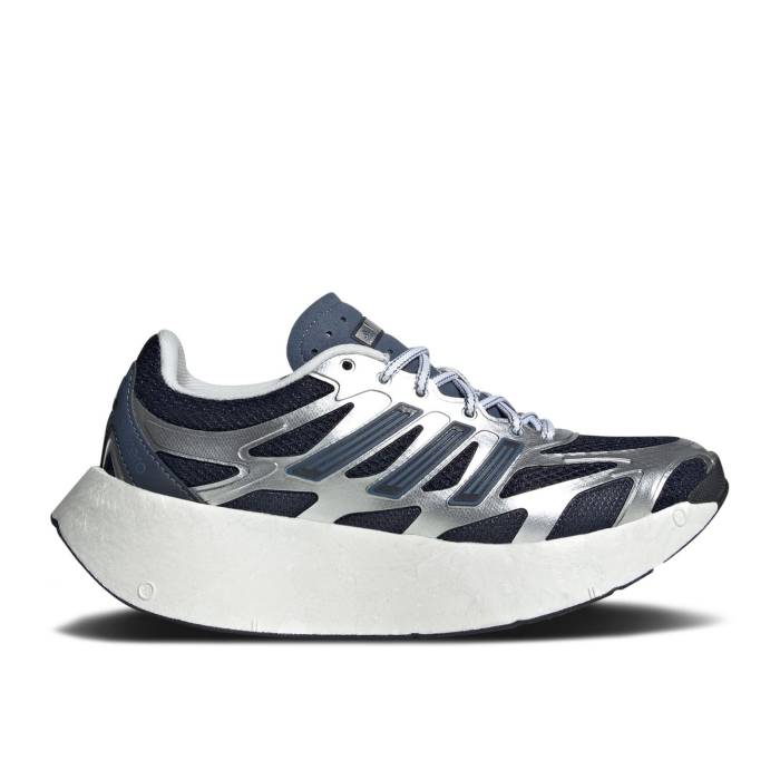 アディダス Adidas 【 Adizero Aruku J \u0027Silver Metallic Legend Ink\u0027 Youth Silver Metallic/Legend Ink/Preloved Ink 】 アディゼロ Legend 先祖伝承 お坊っちゃん キッズ Silver しろがね色・しろがね色 Legend 先祖伝承