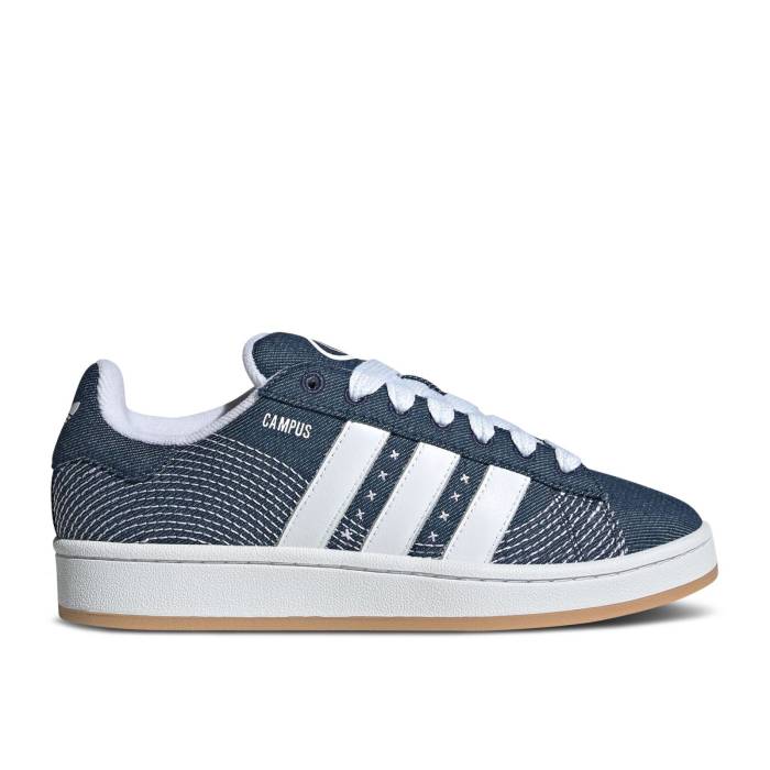 アディダス Adidas 【 Wmns Campus 00S \u0027Zen Garden Denim\u0027 Women Blue/Dark Blue/Cloud White 】 校庭 レディース 青味 青み 白いこと 白いこと