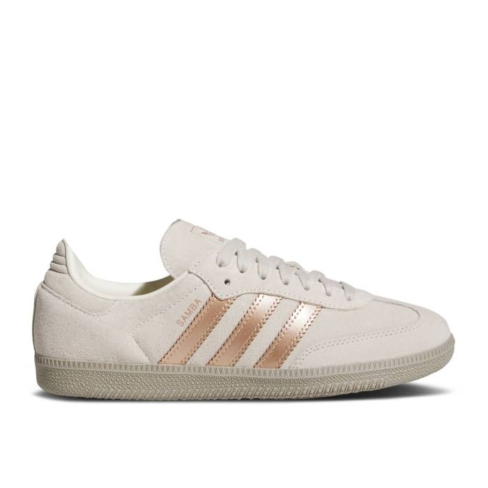 アディダス Adidas 【 Wmns Samba Og \u0027Off White Copper Metallic\u0027 Women Off White/Copper Metallic/Putty Beige 】 サンバ 白いこと 白いこと 銅色 コッパー レディース 白いこと 白いこと 銅色 コッパー ベージュ