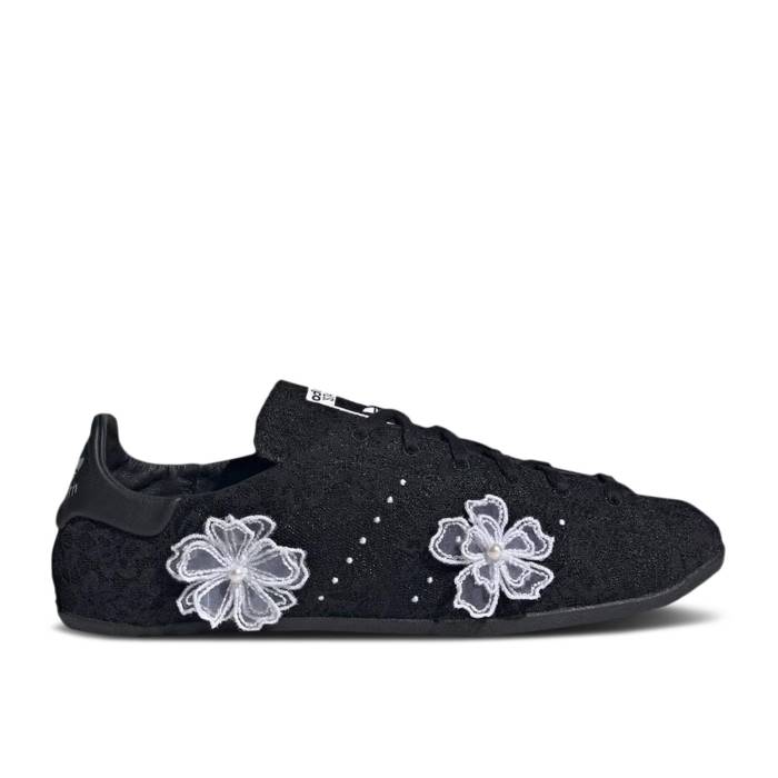 アディダス Adidas 【 Atmos Pink X Wmns Stan Smith Lo Pro \u0027Floral Lace\u0027 Women Core Black/Footwear White/Footwear White 】 pink さくら色 労働者階級 レディース 中核グループ 黒いこと 黒いこと 白いこと 白いこと