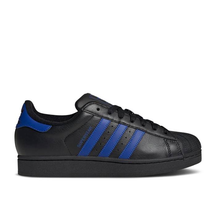 アディダス Adidas 【 Superstar 2 'Black Blue' Men Core Black/Blue/Cloud White 】 Superstar スーパースター メンズ コア 黒色 ブラック 青色 ブルー 白色 ホワイト
