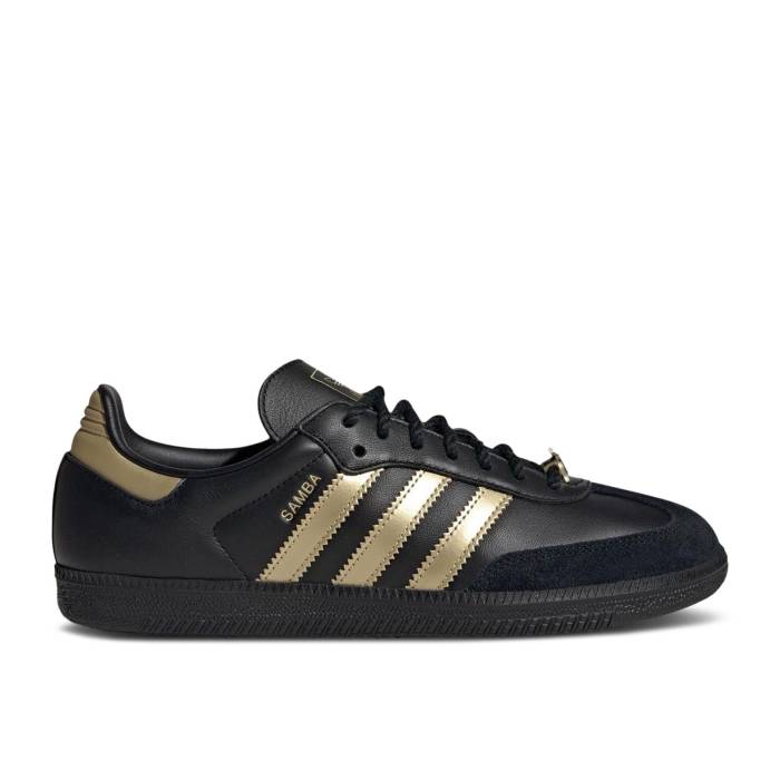アディダス Adidas 【 Dry Clean Only X Samba Og \u0027Black Gold Metallic\u0027 Men Black/Gold Metallic/Footwear Whit 】 サンバ ゴールド メンズ 黒いこと 黒いこと ゴールド