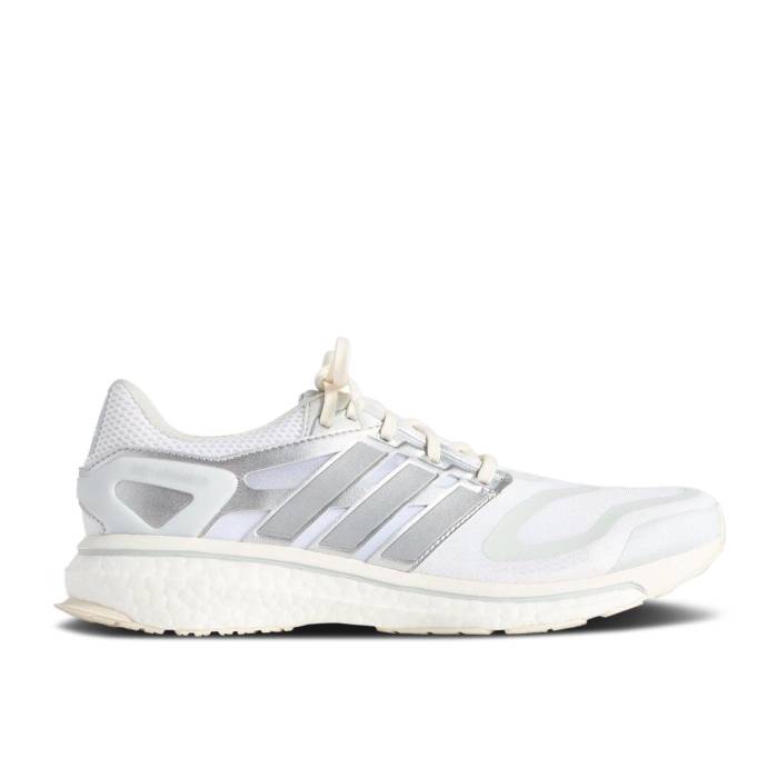 アディダス Adidas 【 Kith X Energy Boost \u0027Running Through The Decades Pack\u0027 Men White/Black/Silver Metallic 】 活動力 ブースト メンズ 白いこと 白いこと 黒いこと 黒いこと Silver しろがね色・しろがね色
