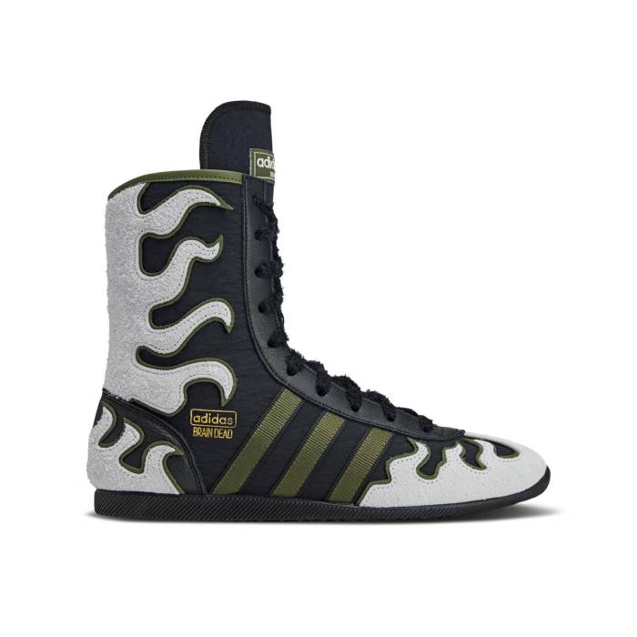 アディダス Adidas 【 Brain Dead X Japan High 'Black Olive' Men Core Black/Crystal White/Gold Metallic 】 ハイ メンズ コア 黒色 ブラック 白色 ホワイト ゴールド
