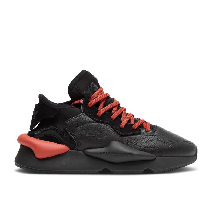 アディダス Adidas 【 Y-3 Kaiwa \u0027Black Tribe Orange\u0027 Men Black/Black/Tribe Orange 】 虎前日 メンズ 黒いこと 黒いこと 虎前日 orange 橙・オレンジ色