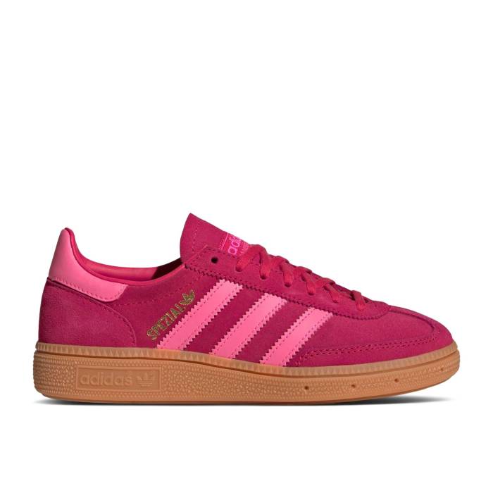 アディダス Adidas 【 Handball Spezial J \u0027Ruby Red Lucid Pink\u0027 Youth Ruby Red/Lucid Pink/Gum 】 ハンドボール スペシアル Red 赤・赤いこと お坊っちゃん キッズ Red 赤・赤いこと pink さくら色