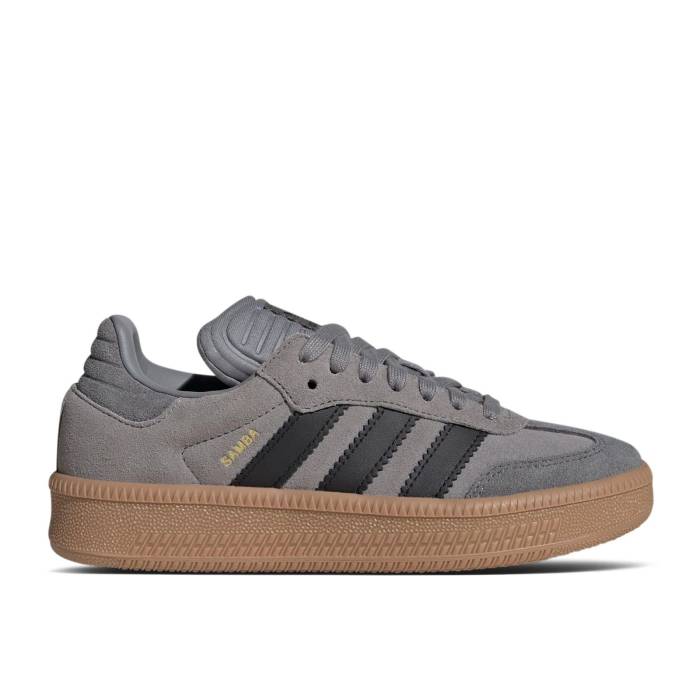 アディダス Adidas 【 Samba Xlg J \u0027Grey Black Gum\u0027 Men Grey Three/Core Black/Gum 】 サンバ 黒いこと 黒いこと メンズ 薄墨色 薄墨色 中核グループ 黒いこと 黒いこと