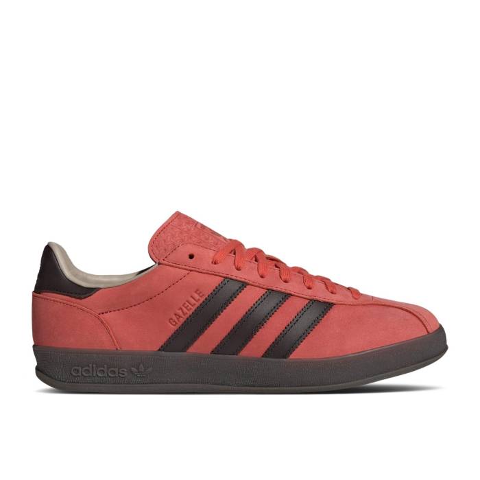 アディダス Adidas 【 Gazelle Indoor Pro \u0027Crew Red Charcoal\u0027 Men Crew Red/Supplier Colour/Charcoal 】 ガゼル 労働者階級 Red 赤・赤いこと メンズ 労働者の一団 Red 赤・赤いこと 濃灰色