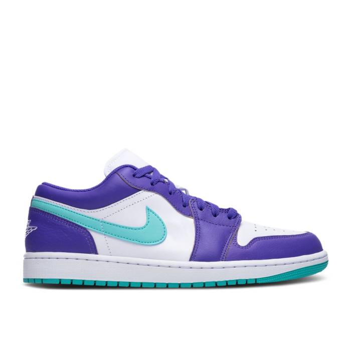 ナイキ エアジョーダン Air Jordan 【 Jordan 1 Low Hornets Men Psychic Purple/Hyper Jade/White/Cone 】 メンズ Purple 紫・パープル 翡翠・ジェード 白色 ホワイト
