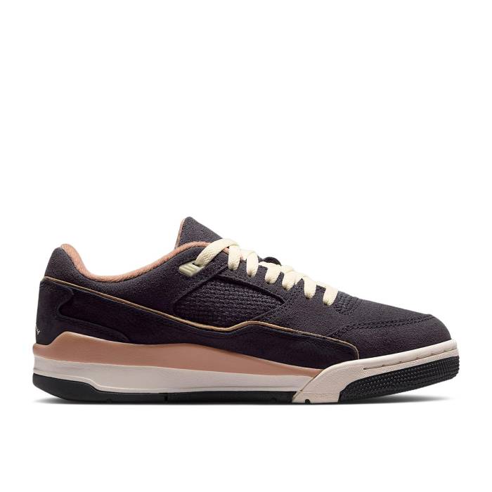ナイキ エアジョーダン Air Jordan 【 Wmns Jordan Flight Court \u0027Anthracite Hemp\u0027 Women Anthracite/Hemp/Black/Coconut Milk 】 Flight 飛翔 厚地の外套 レディース 黒いこと 黒いこと