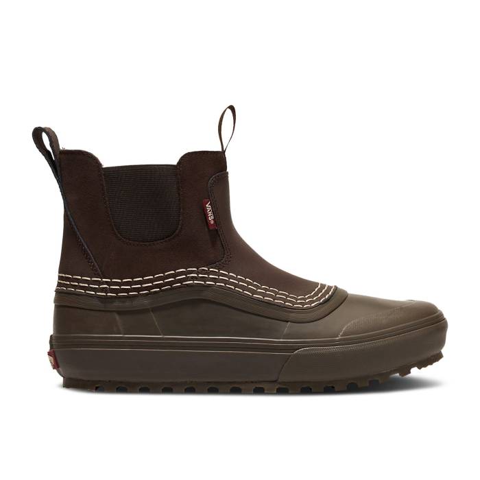 ヴァンズ Vans 【 Standard Chelsea Mid Waterproof Mte \u0027Brown Gum\u0027 Men Brown/Gum 】 standard 標準尺度 ミッド メンズ 赤銅色 赤銅色