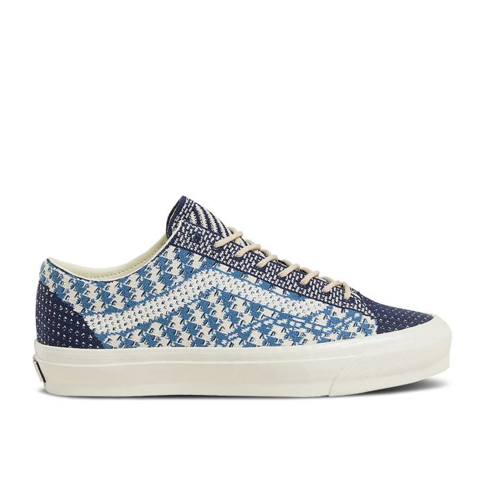 ヴァンズ Vans 【 Old Skool 36 Engineered Knit \u0027Navy\u0027 Men Navy/White 】 編み物 メンズ 紺色 米国海軍 白いこと 白いこと