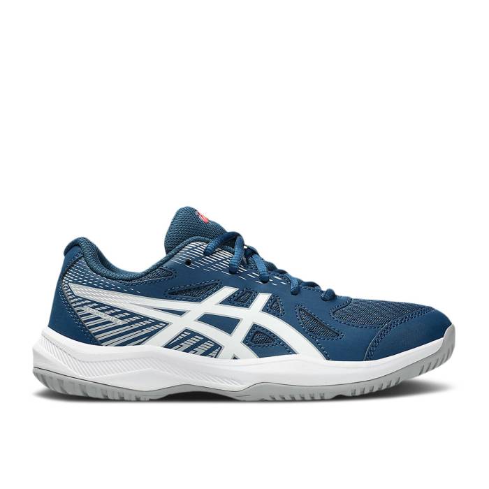 アシックス Asics 【 Upcourt 6 ガウス \u0027Mako Blue White\u0027 Youth Mako Blue/White 】 青碧 青碧 お坊っちゃん キッズ 青碧 青碧 白いこと 白いこと