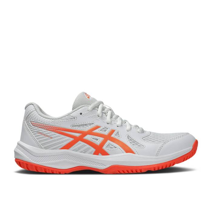 アシックス Asics 【 Wmns Upcourt 6 \u0027White Vivid Coral\u0027 Women White/Vivid Coral 】 レディース 白いこと 白いこと