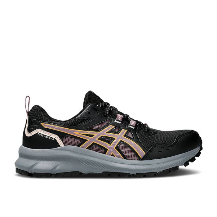 アシックス Asics 【 Wmns Trail Scout 3 \u0027Black Dusty Mauve\u0027 Women Black/Dusty Mauve 】 案内者 レディース 黒いこと 黒いこと