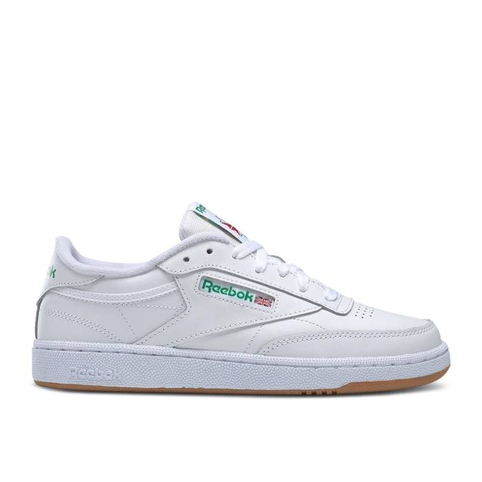 リーボック Reebok 【 Wmns Club C 85 \u0027White Green Gum\u0027 Women White/Green/Gum 】 野球クラブ green 緑・緑であること レディース 白いこと 白いこと green 緑・緑であること