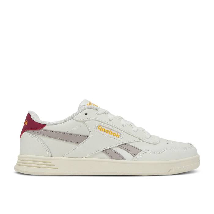 リーボック Reebok 【 Wmns Court Advance \u0027Chalk Hoop Red\u0027 Women Chalk/Scorched Earth/Hoop Red 】 厚地の外套 フープ レディース フープ Red 赤・赤いこと